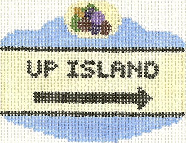 Up Island Sign Ornament