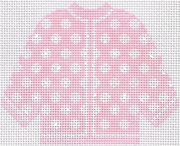 Pink w/ White Polka Dots Cardigan Ornament