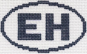 EH (East Hampton, NY) Oval Ornament