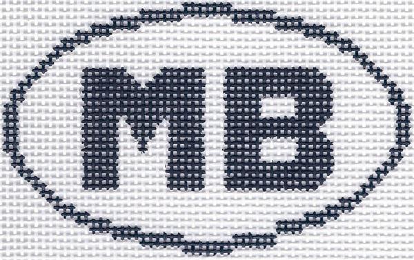 MB (Myrtle Beach, SC) Oval Ornament