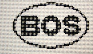 BOS (Boston, MA) Oval Ornament