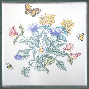 Purple Blossom Pillow