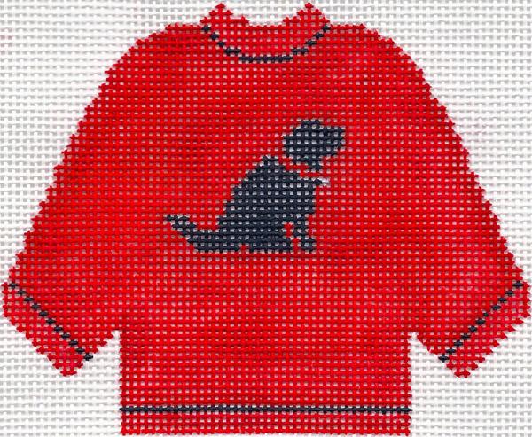 Red Sweater w/ Black Lab Ornament