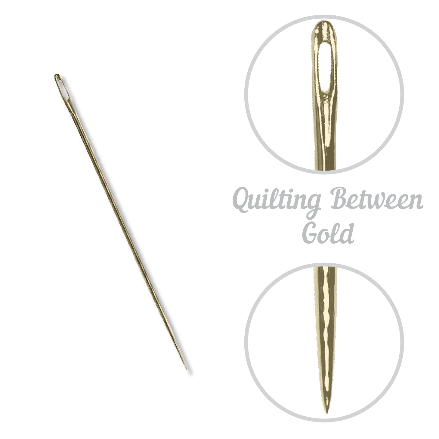 John James Needles - Gold `n Glide Quilting/Betweens - JJEG120-10 -  Quilters Rule