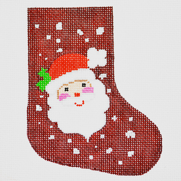 Santa On Burgundy
