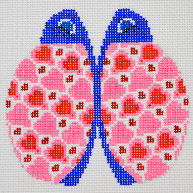 Pink and Red Hearts Petite Love Bug