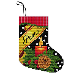 Peace Mini Stocking Ornament