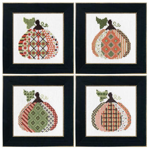 4 Patterned Pumpkins