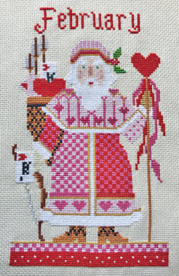 February Santa Cross Stitch Kit