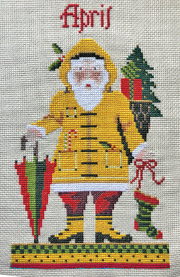 April Santa Cross Stitch Kit