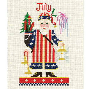 July Santa Cross Stitch Kit