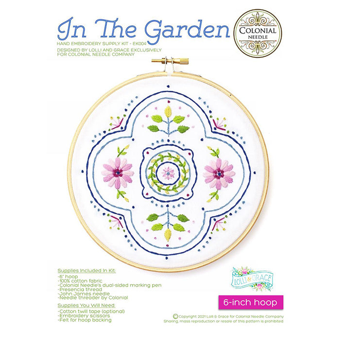 In the Garden Embroidery Kit