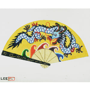 Dragon On Yellow Fan