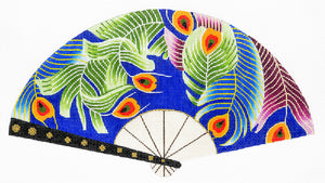 Peacock Feathers Fan