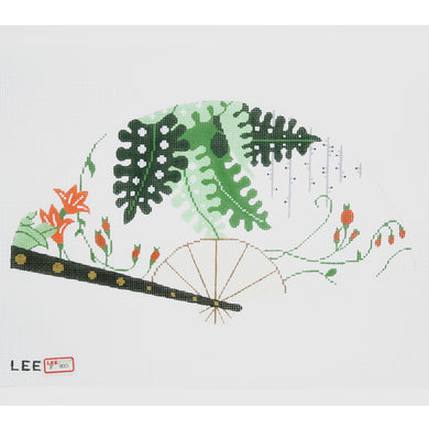 Fronds with Orange Blossom Fan