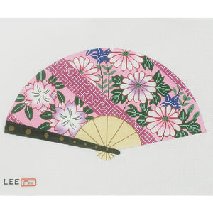 Pink Daisies on Pink Fan