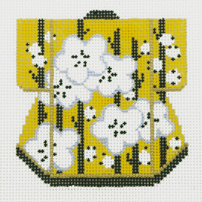 Yellow & Flowers Petite Kimono