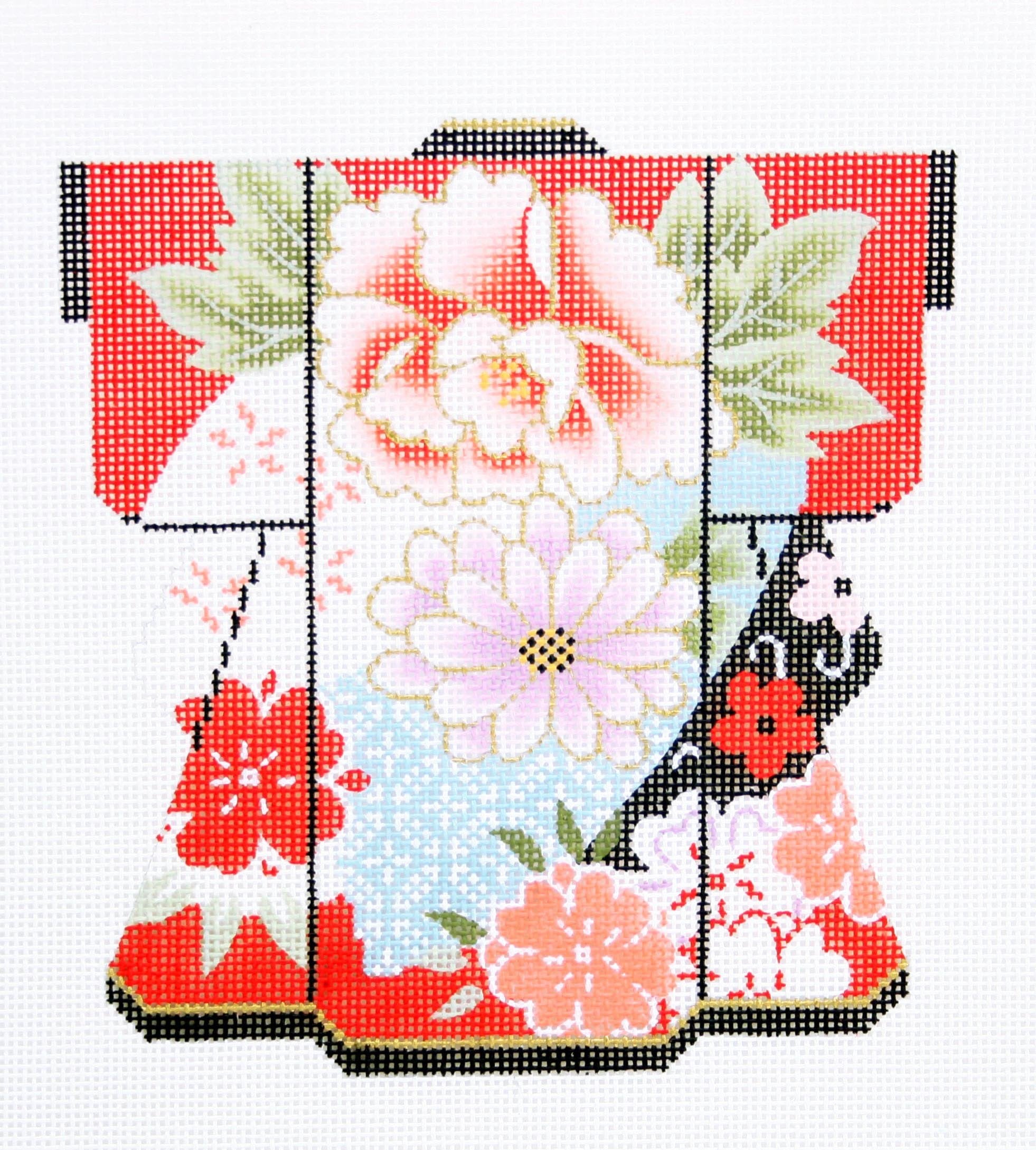 Blossoms on Red Kimono