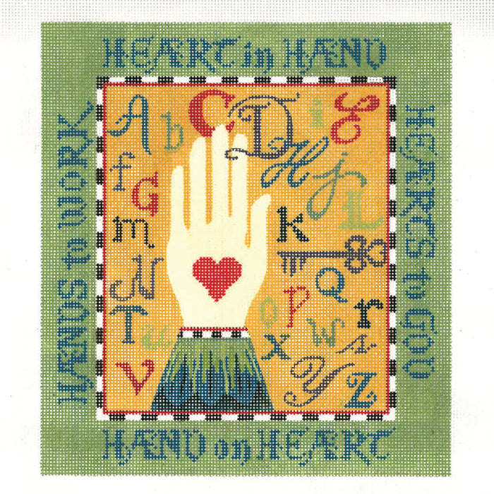 Heart In Hand Sampler