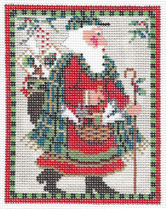 Old World Stitching Mini Santa