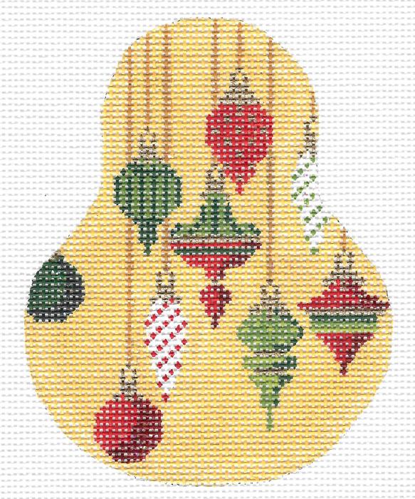 Ornaments on Yellow Bartlett Stitch Guide