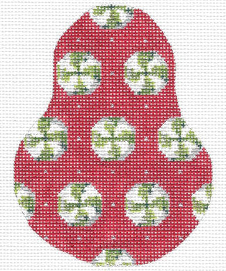 Wintergreens on Red Anjou Stitch Guide
