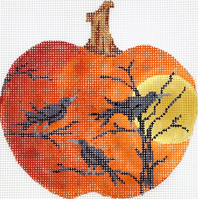 Ravens Caw Silhouette Pumpkin
