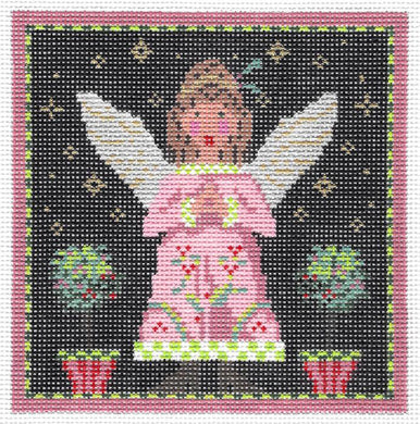 Pink Topiary Angel