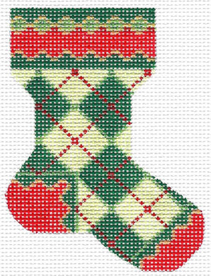 Christmas Argyle Sock