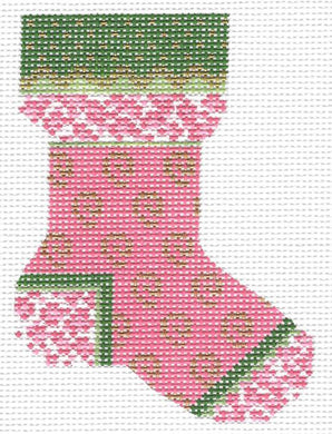 Pink Leopard Sock