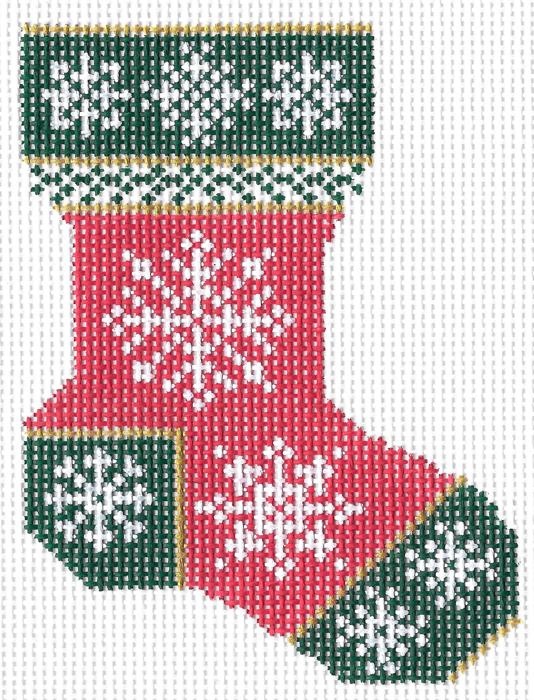 Christmas Snowflake Sock