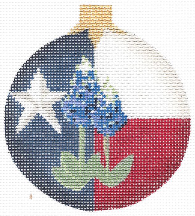 Texas Blue Bonnet Ball Ornament