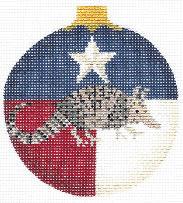 Texas Armadillo Ball Ornament