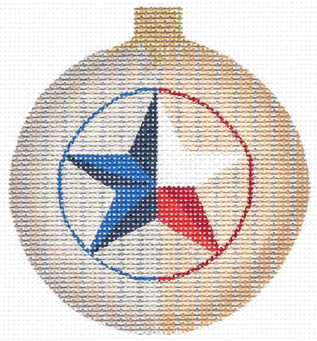 Texas Lone Star Ball Ornament