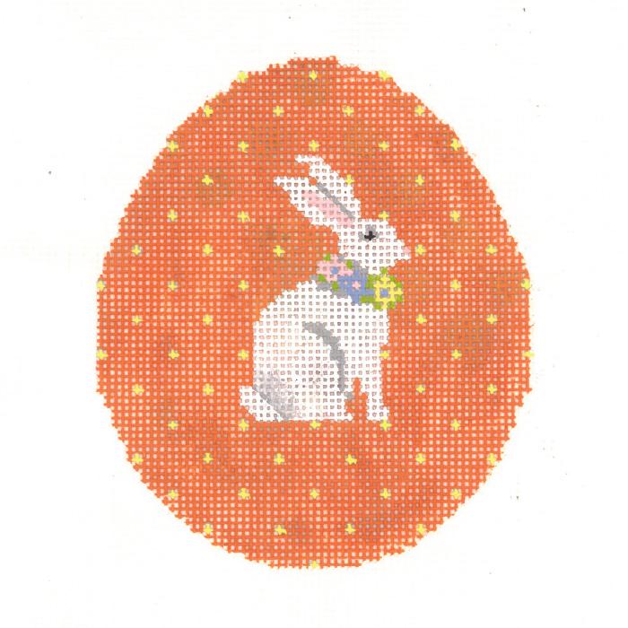 Orange Pin-Dot Bunny Egg