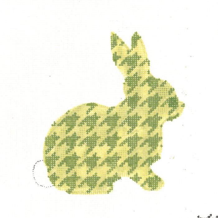Lime Houndstooth Bunny