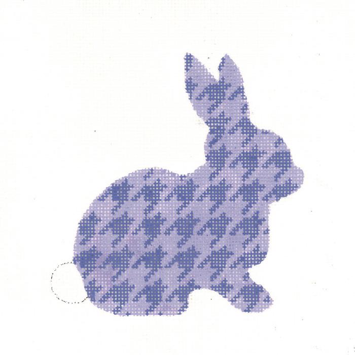 Lilac Houndstooth Bunny
