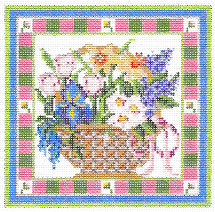 Spring Flowers Basket Stitch Guide