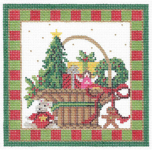 December Christmas Basket Stitch Guide