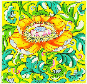 Orange Blooming Flower