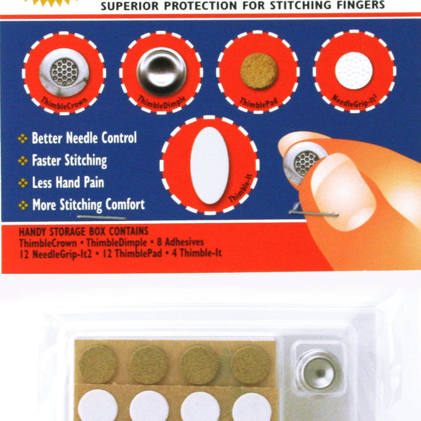 Colonial Thimble-It Self-Stick Finger Protectors - 64/Pack - WAWAK
