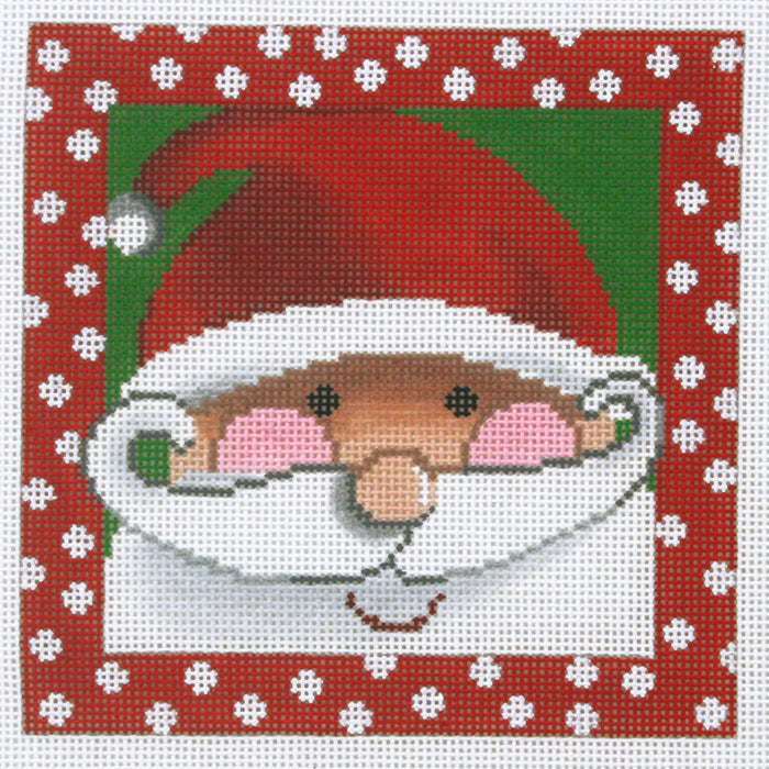 Santa with Rosy Cheeks - Dots