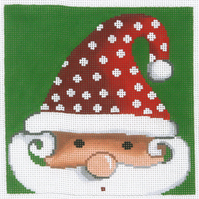 Santa with Polka Dot Hat