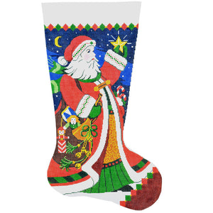 Santa Bugle Stocking