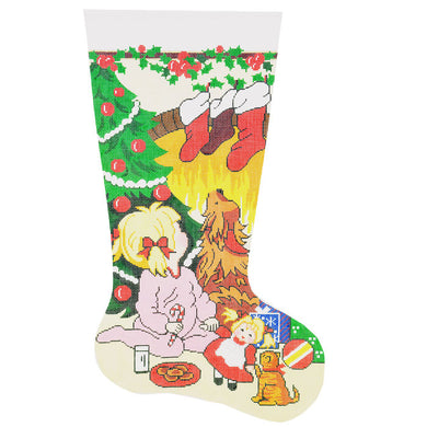 Looking For Santa Girl Stocking