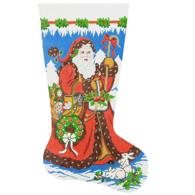 Strolling Santa Stocking