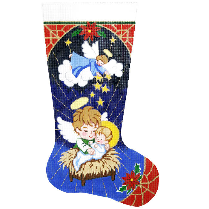 Angels & Manger Stocking