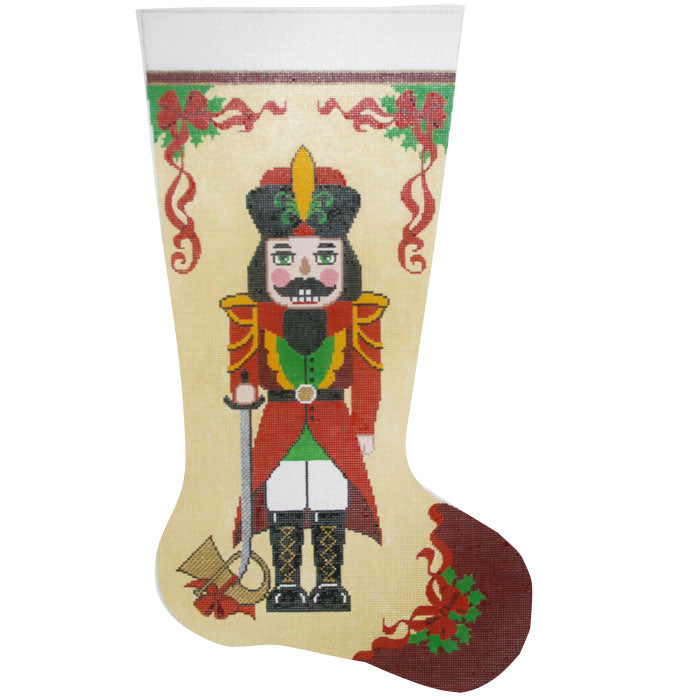 Nutcracker with French Horn Stocking
